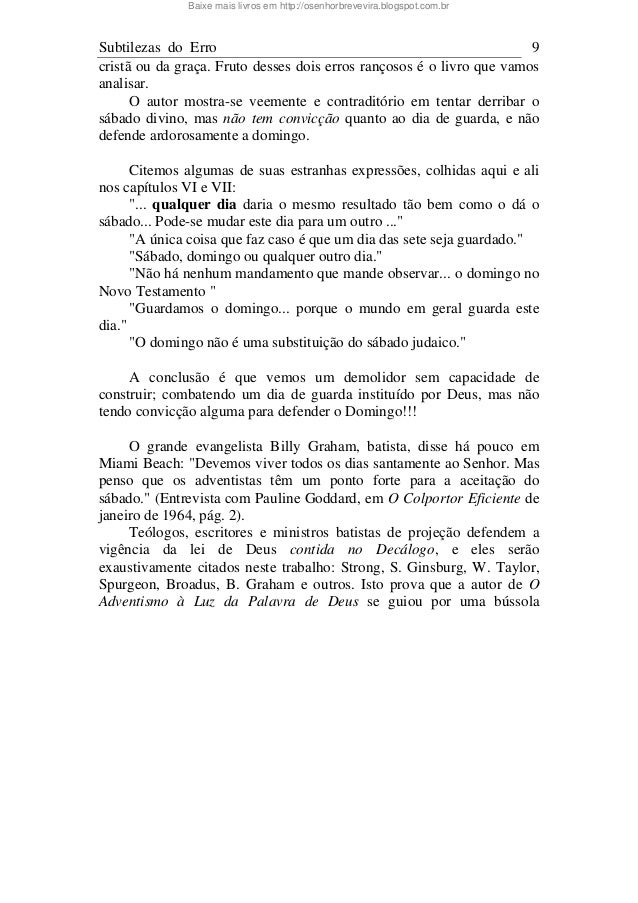 Livro Subtilezas Do Erro Pdf